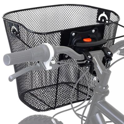 Wozinsky WKM-MM metal handlebar bicycle basket - black