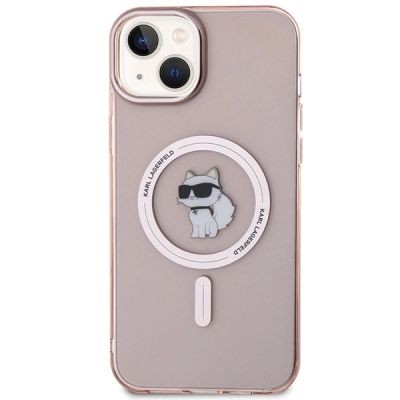 3. Karl Lagerfeld IML Choupette MagSafe case for iPhone 15 Plus - pink