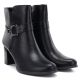 9. Women's insulated ankle boots with a block heel, black M.Daszyński SA125-32