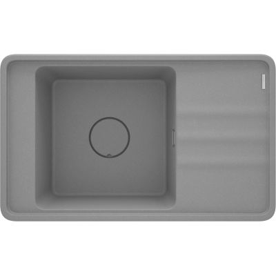 Single-bowl granite sink with drainer
