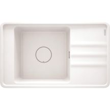 Single-bowl granite sink with drainer