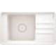 Single-bowl granite sink with drainer