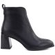 2. Women's black leather high-heeled ankle boots Vinceza 67057