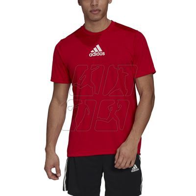 5. adidas Primeblue Designed To Move Sport 3-Stripes Tee M GM4318