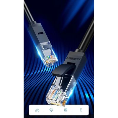 2. Ugreen cable internet network cable Ethernet patchcord RJ45 Cat 6 UTP 1000Mbps 10m black (20164)