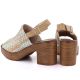 4. Women's wicker heeled sandals M.Daszyński MR23126-7