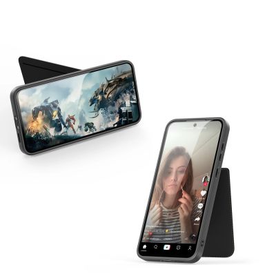 11. Dux Ducis Rafi II Case for Samsung Galaxy S25+ with Stand and Wallet - Black