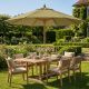 20. WOODEN GARDEN UMBRELLA 250 CM FOLDABLE GREEN