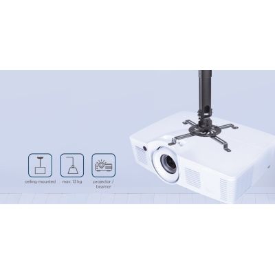 11. GEMBIRD ADJUSTABLE PROJECTOR CEILING MOUNT LOAD UP TO 13KG