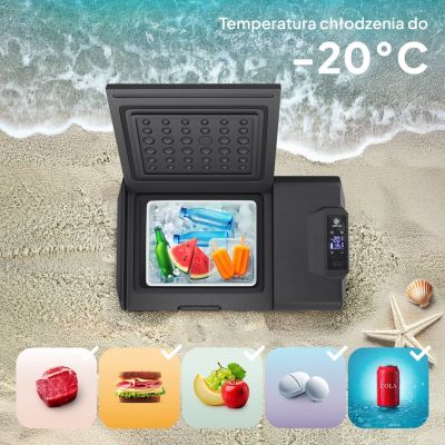 22. Peme Expedition 39 L Travel Refrigerator Electric Brown