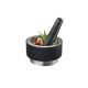 3. GEFU 35300 Mortar and Pestle Black, Stainless Steel Granite, Stainless Steel