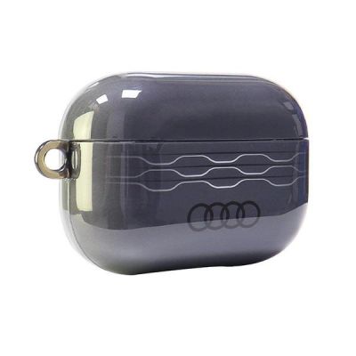 4. Audi IML Geometric Pattern AirPods Pro 2 Case - Gray