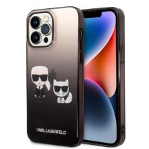 Karl Lagerfeld KLHCP14LTGKCK iPhone 14 Pro 6.1 "hardcase black / black Gradient Ikonik Karl & Choupette