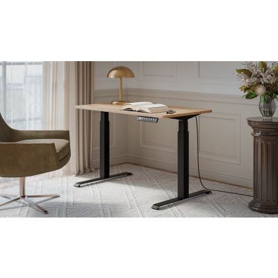 3. Electric height adjustable desk MOON 121x67x72-120 black/wotan