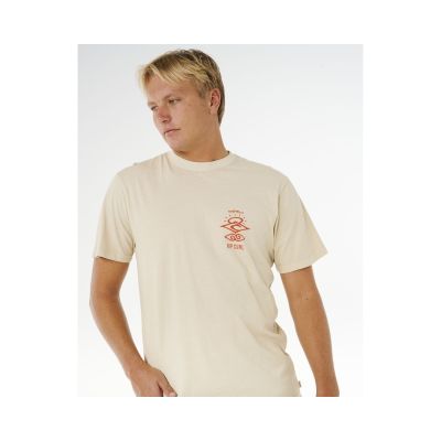 5. RIP CURL Search Icon Tee Beige