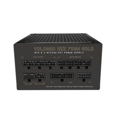 14. MODECOM VOLCANO HEX 750W GOLD ATX 3.1 POWER SUPPLY