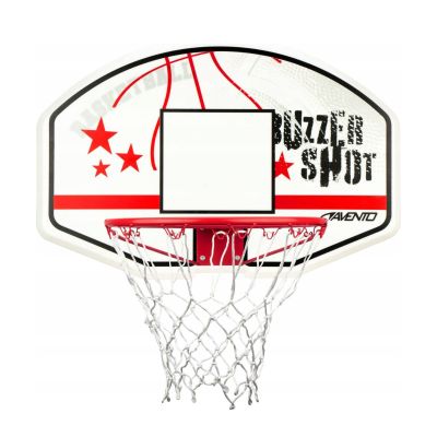 Avento Waterproof Wall-Mounted Basketball Backboard with Hoop, 90 x 60 cm – 47RB-WHT