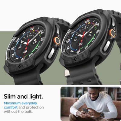 12. Spigen Liquid Air Case for Samsung Galaxy Watch 8 Classic 46mm - Black