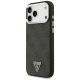 2. Guess 4G Triangle Logo MagSafe Case for iPhone 17 Pro Max / 18 Pro Max - Black & Silver