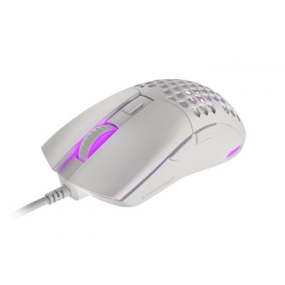 6. Genesis Krypton 750 Light 8000 DPI Gaming Mouse PAW3333 RGB White Gaming Mouse