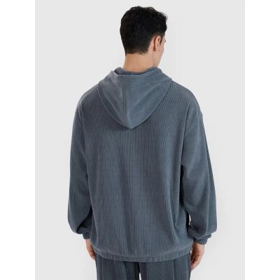 3. Men's sweatshirt with hood, open, 4F 4FRSS25TSWSM2181-22S