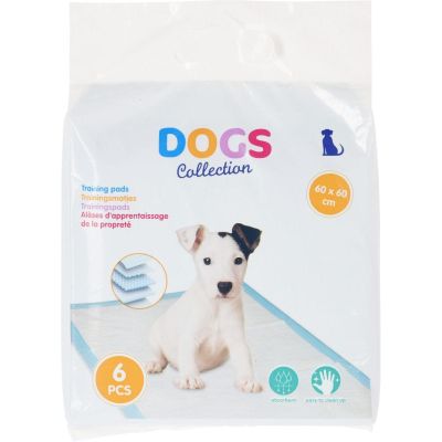 HYGIENIC TRAINING PAD FOR DOGS 60x60CM 6 PCS DOGS COLLECTION