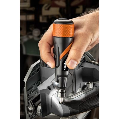 13. USB-C Cordless Screwdriver 3.6 V, Li-Ion, Plastic Case + Accessories