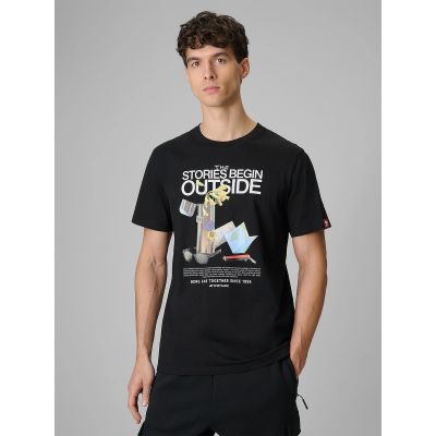 Men's regular printed T-shirt 4F 4FRSS26TTSHM3811-20S