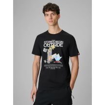 Men's regular printed T-shirt 4F 4FRSS26TTSHM3811-20S