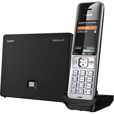 4. Gigaset BasicLine IP + COMFORT 500HX DECT Phone Caller Name and ID Black, Silver