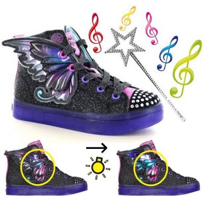 4. Skechers Twi-Lites 2.0 Twinkle Wishes Jr shoes 314350L-BKMT