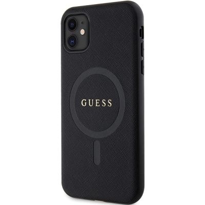2. Guess GUHMN61PSAHMCK case for iPhone 11 / Xr - black Saffiano MagSafe