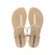 6. Ipanema Sandal Class women's flip-flop sandals, light beige with gold