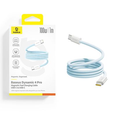 4. Baseus Dynamic 4 Pro 100W USB-C - USB-C Cable 1m - Blue