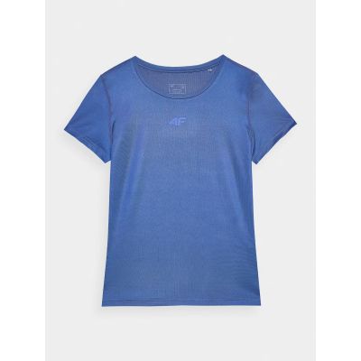 4. Women's quick-drying regular training T-shirt 4F 4FWAW24TFTSF1011-31S