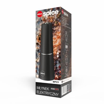 19. ELDOM ELECTRIC PEPPER, SALT GRINDER MP23 SPICE BLACK
