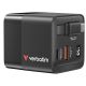 2. Verbatim Gan 65W charger 2xUSB-C PD, 1xUSB-A, retrac. Cable 32217
