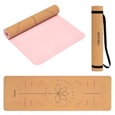 6. Spokey SAVASANA Cork Fitness Mat for Exercise and Yoga