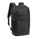 2. Rivacase Eden City Backpack Black Polyester, Waxed Leather (Pull Up)