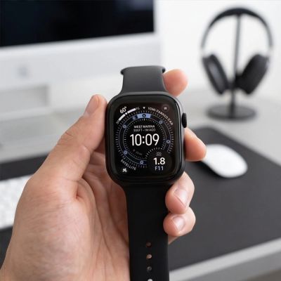 11. Tech-Protect Defense Black & Clear 2-Pack Cases for Apple Watch 49 mm