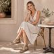 6. Women's openwork snakeskin gold sandals M.Daszyński MR24148-2