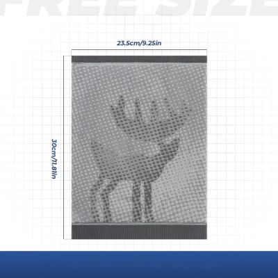 6. Qunature 11230014001 ski scarf, sports bandana, universal size - gray