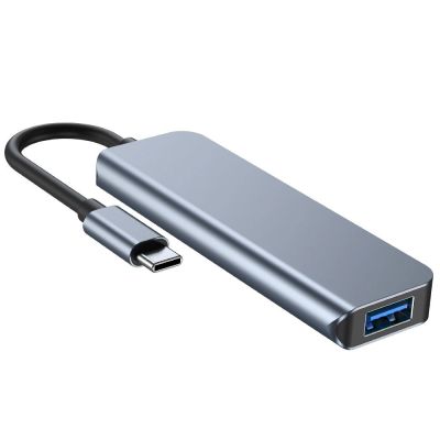 3. HUB Tech-Protect V1 4in1 USB-C - 3x USB-A 2.0 / USB-A 3.0 - gray