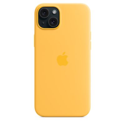 6. Apple Silicone Case with MagSafe Sunshine, for iPhone 15 Plus, MWNF3ZM/A
