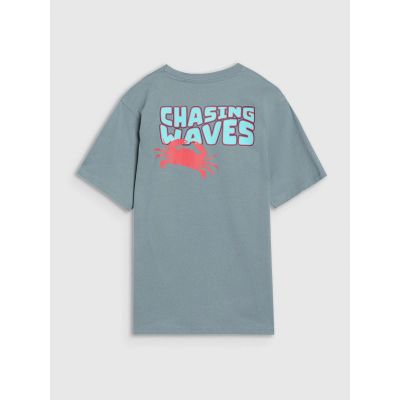 6. Boy's oversize T-shirt with print 4F 4FJWSS25TTSHM1914-46S