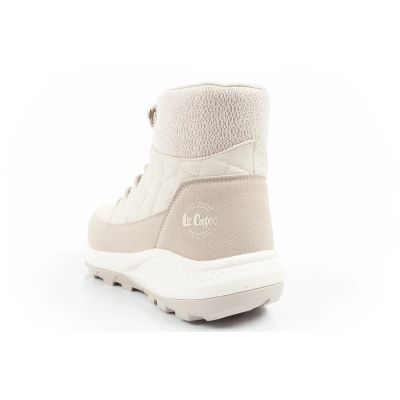 5. Lee Cooper women's winter hiking sports shoes, insulated, cream, eco-leather