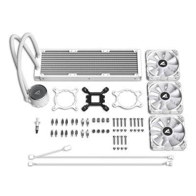 15. Sharkoon S90 All-in-One Liquid CPU Cooler, 12 cm, White, 1 pc.