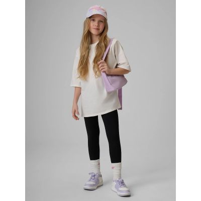 Girls' knitted leggings 4F 4FJRMM00TTIGF316-20S