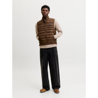 3. Jack&Jones Men's Vest JJEKINGSLEY LIGHT BODYWARMER COLLAR NOOS 12298870 COCCA