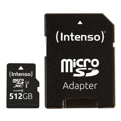 3. Intenso microSD 512GB UHS-I Perf CL10| Performance Class 10